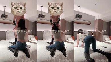 学姐的紧身牛仔裤裤里丝 手撕肉丝真是我的最爱 毫无抵抗之力 尤其是面对又大又翘的屁股 被狠狠诱惑到了